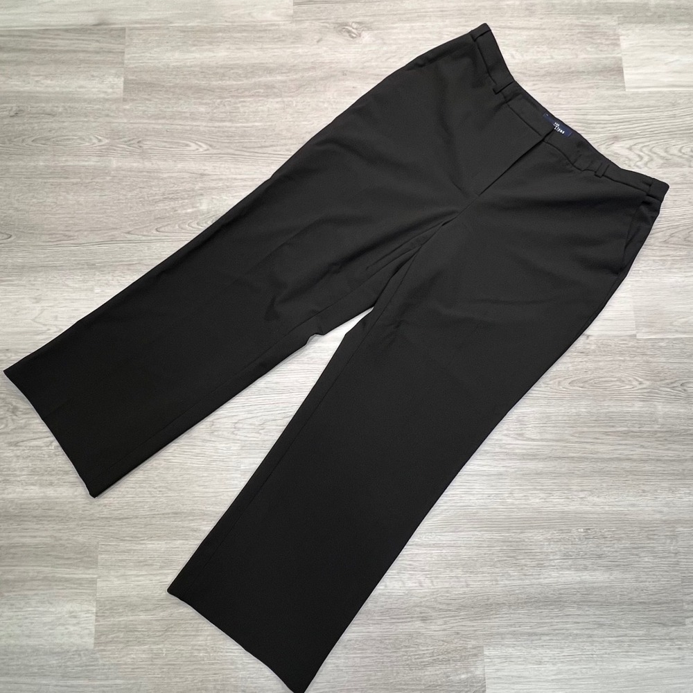 The Outfitters by Lands End Black Wool‎ Blend Dress Pants Women's Size 16